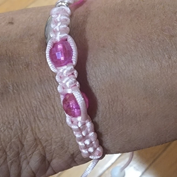 𝅺handmade Adjustable Bead Bracelets Pink - Picture 5 of 13